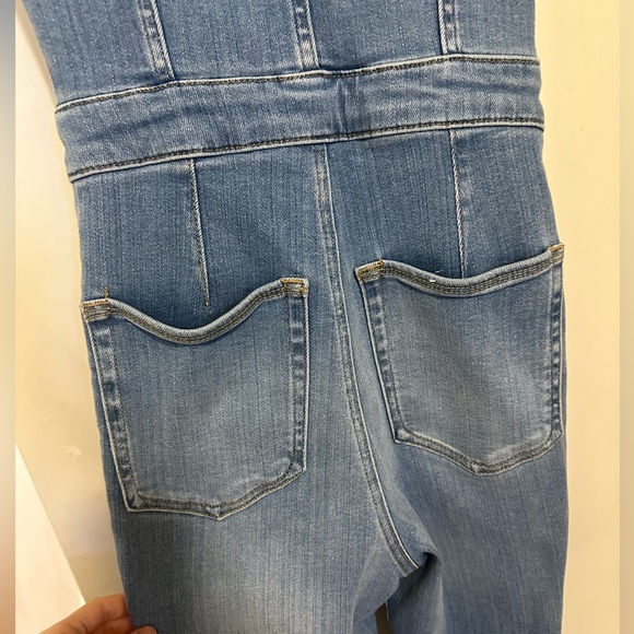 Zara X Good American ZW Sculpting Denim Jumpsuit - Picture 5 of 12